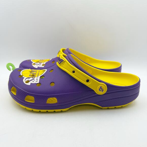 CROCS Mens NBA Los Angeles Lakers Clog US 10 EU 43.5 Purple Yellow NWT main image 6